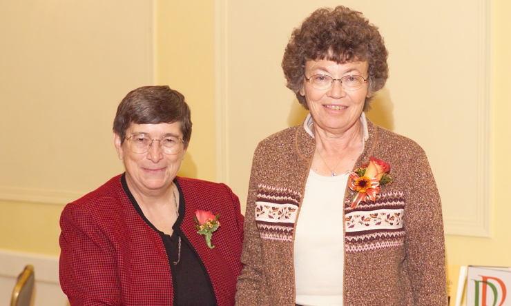 Sister Joan and Ann Hinkhouse in 2007
