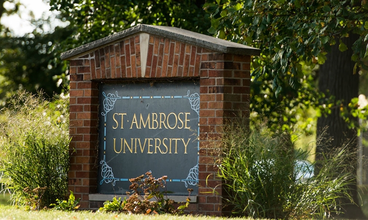 photo of sign on SAU campus
