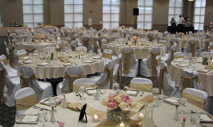 ballroom with tables