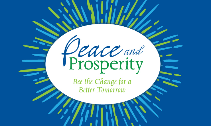 Peace and Prosperity word graphic